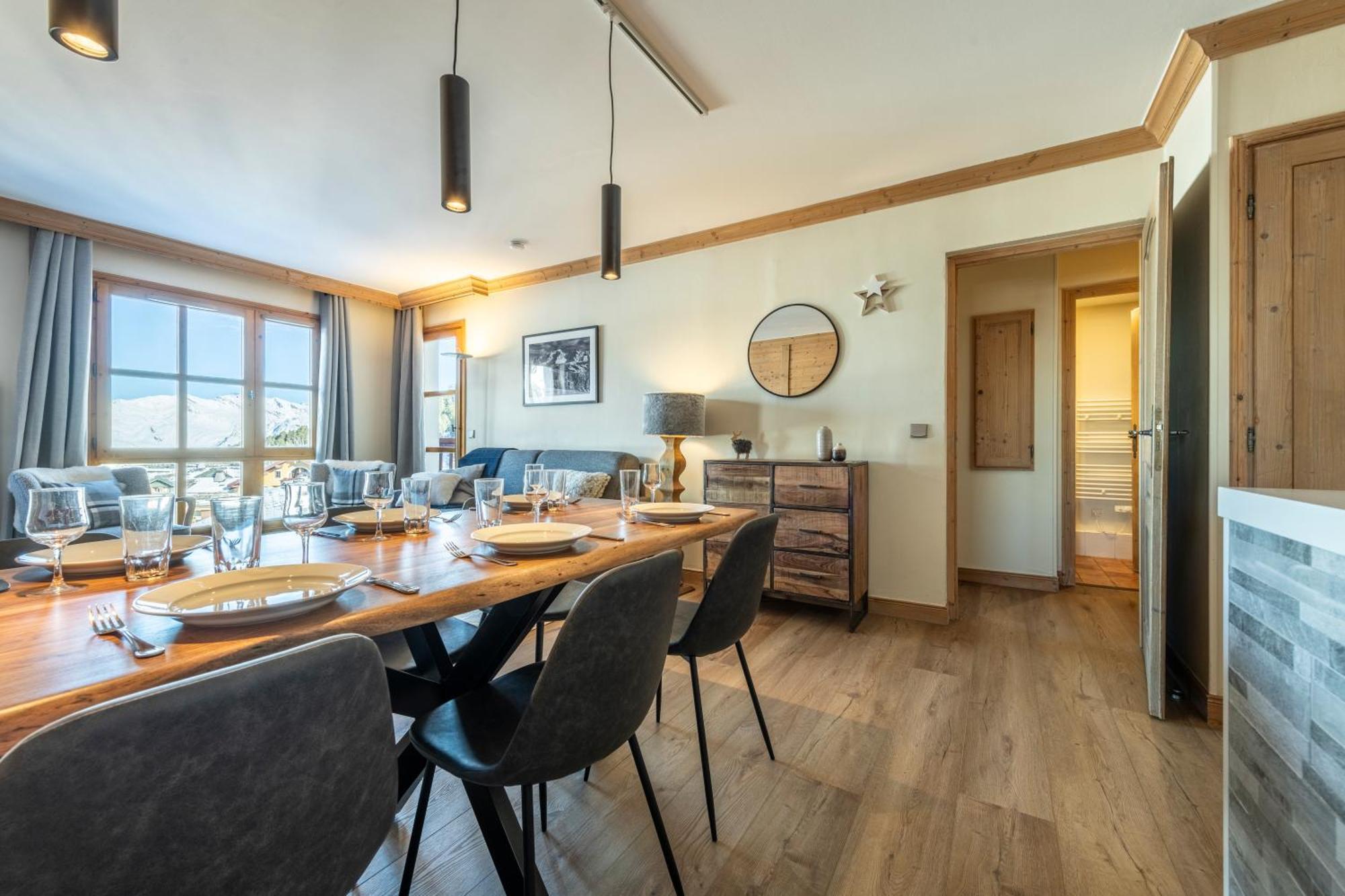 Appt Renove, 6 Personnes Arc 1950 Vue Exceptionnelle Montblanc, Sauna, Hammam, Piscine Int Et Ext Les Arcs  Luaran gambar