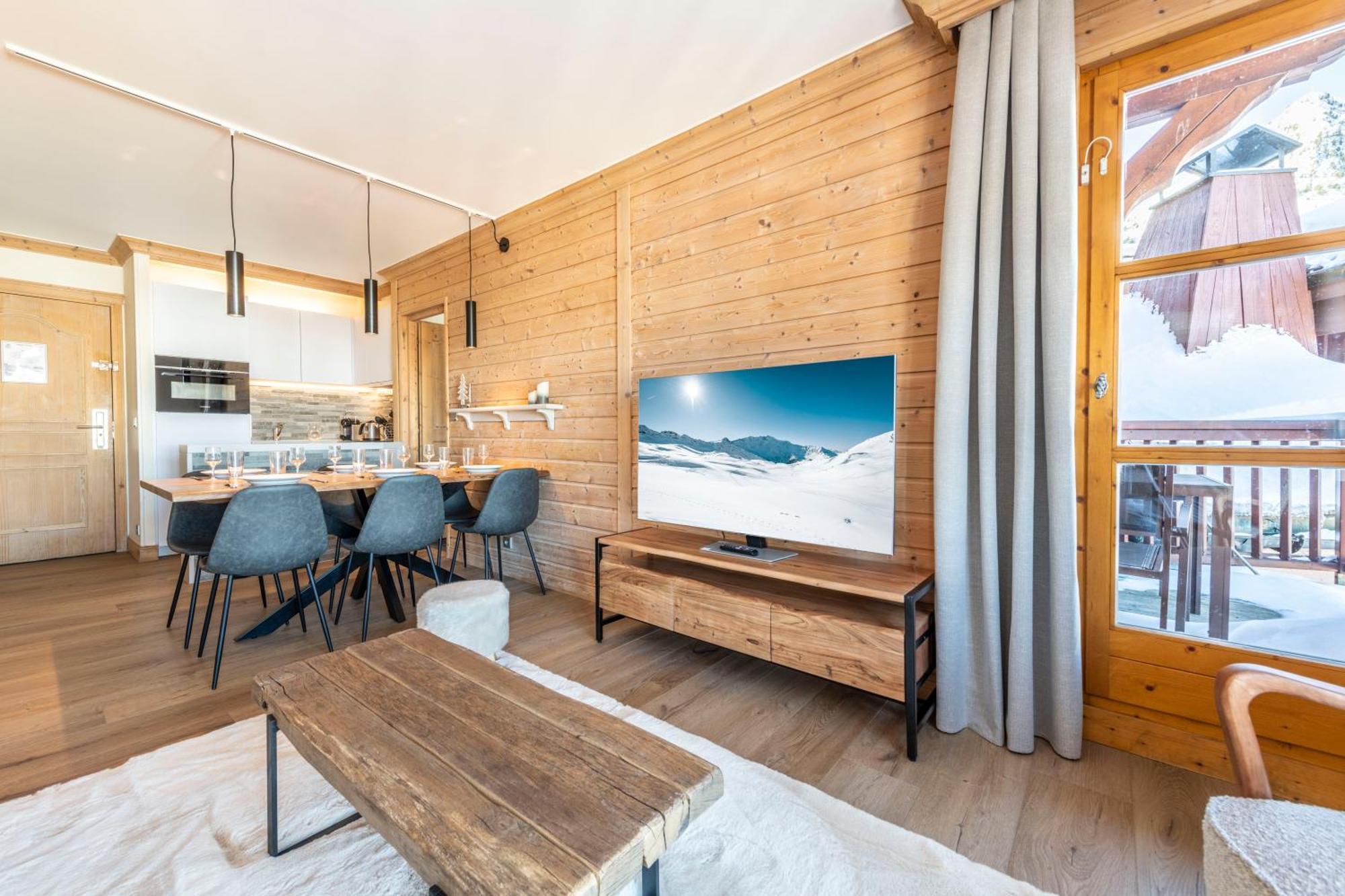 Appt Renove, 6 Personnes Arc 1950 Vue Exceptionnelle Montblanc, Sauna, Hammam, Piscine Int Et Ext Les Arcs  Luaran gambar